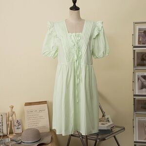 Tender Sweet Dress Preppy Japanese Style Young Trendy Cozy Vestidos Girlish Chic